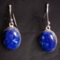 Boucles Lapis-lazuli ovales Argent 925