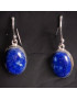 Boucles Lapis-lazuli ovales Argent 925