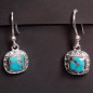 Boucles Turquoise Argent 925