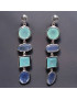 Boucles Agate naturelle Argent 925