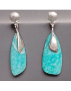 Boucles Amazonite Argent 925