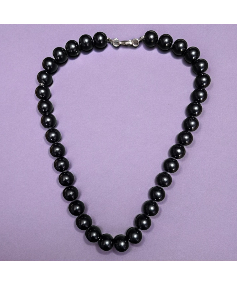 Collier de Perles de verre 14mm 54 cm