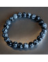 Bracelet Obsidienne Neige Pierre Rondes