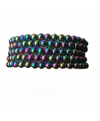 Bracelet Bismuth pierres ronde