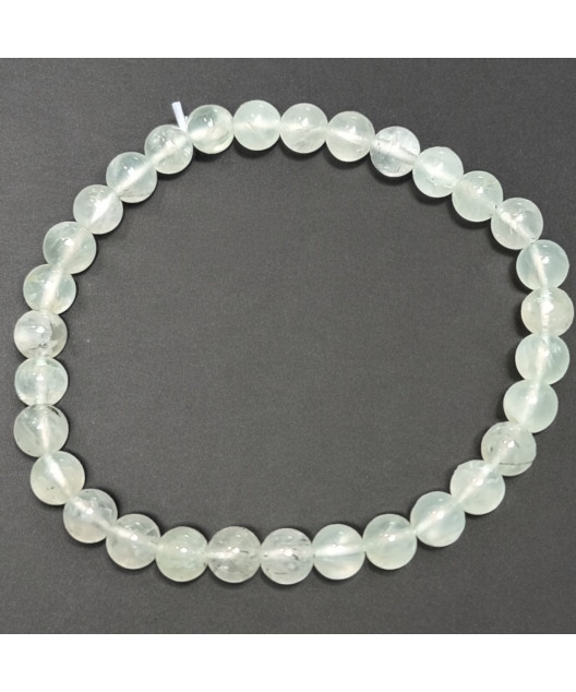 Bracelet Prehnite Pierres rondes 6mm