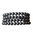 Bracelet Hématite Pierres Rondes