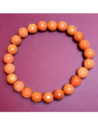 Bracelet Pierre de soleil reconstituée Pierres rondes 8mm