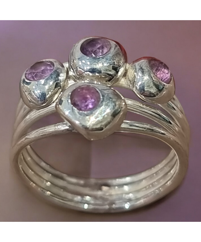 Bague améthyste Argent 925 Taille 55