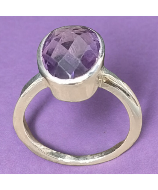 Bague améthyste Argent 925 Taille 56