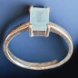 Bague Aigue marine Argent 925 Taille 57