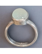 Bague Aigue marine Argent 925 Taille 55