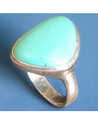 Bague Turquoise Argent 925 Taille 54