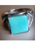 Bague Turquoise Argent 925 Taille 58