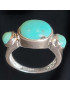 Bague Turquoise Argent 925 Taille 55