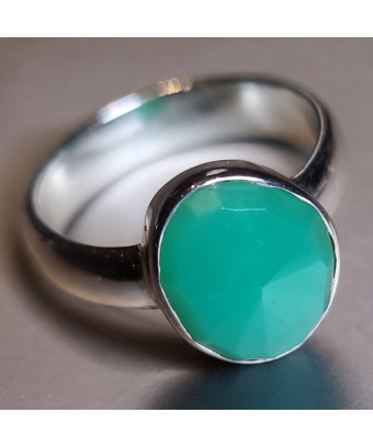 Bague Chrysoprase Argent...