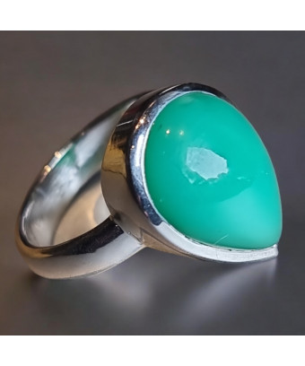 Bague Chrysoprase Argent...