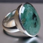 Bague Emeraude Argent 925 Taille 57