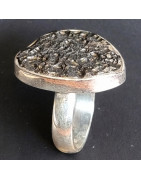 Bague Tectite Argent 925 Taille 59