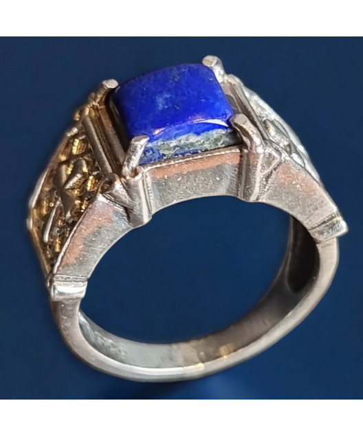 Bague Lapis-lazuli Argent 925 Taille 58