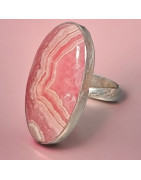 Bague Rhodochrosite Argent 925 Taille 53+