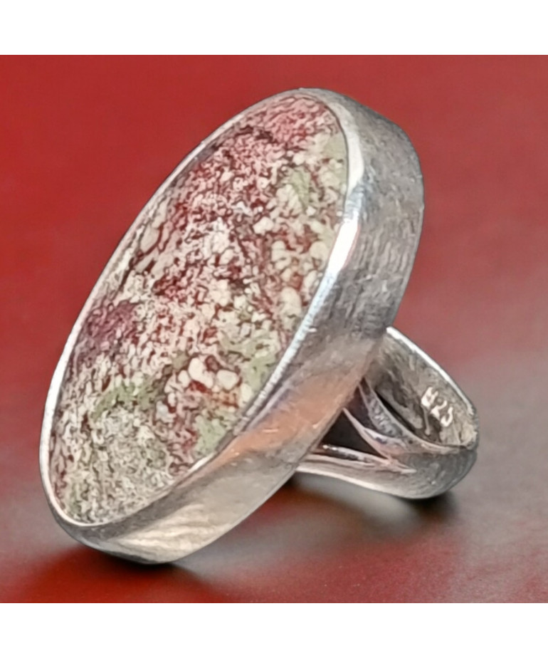 Bague Eudyalite Argent 925 Taille 55