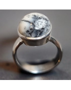 Bague Merlinite Argent 925 Taille 57