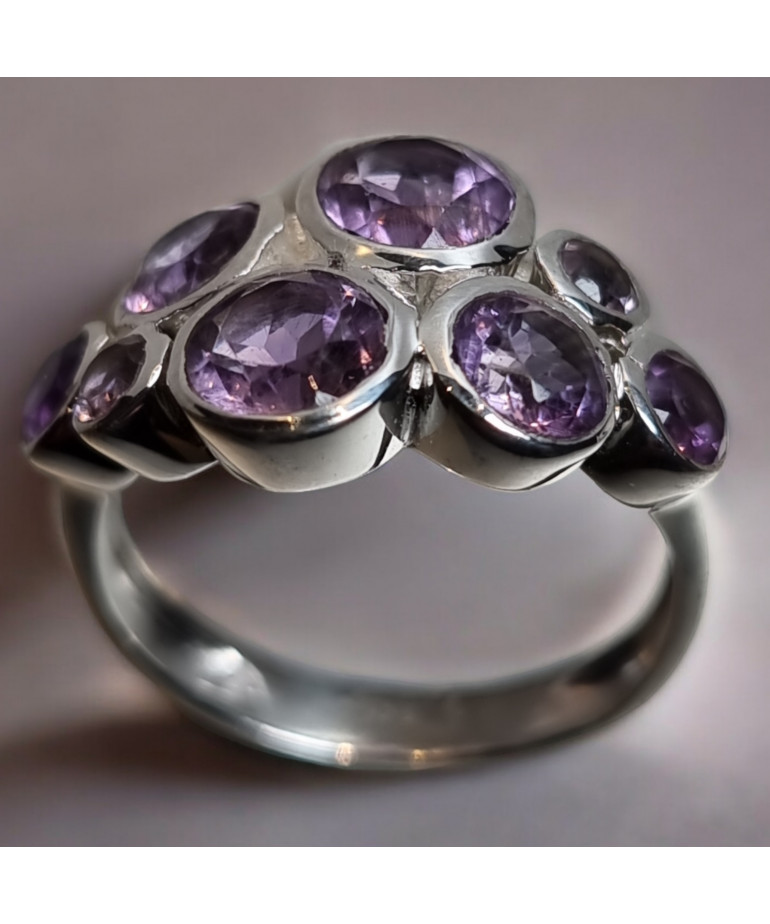 Bague améthyste Argent 925 Taille 58