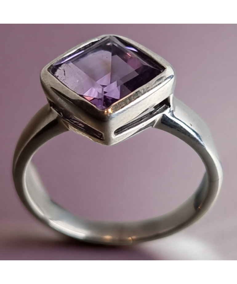 Bague améthyste Argent 925 Taille 54