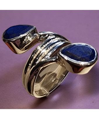 Bague Lapis-lazuli Argent 925 Taille 59