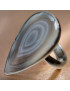 Bague Agate du Botswana Argent 925 Taille 57