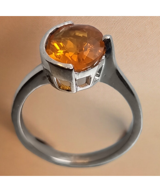 Bague Opale de feu Argent 925 Taille 53