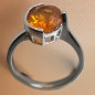 Bague Opale de feu Argent 925 Taille 53
