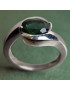 Bague Tourmaline verte Argent 925 Taille 52