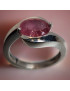 Bague Tourmaline rose Argent 925 Taille 52