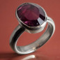 Bague Grenat Argent 925 Taille 60
