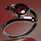 Bague Grenat Argent 925 Taille 58