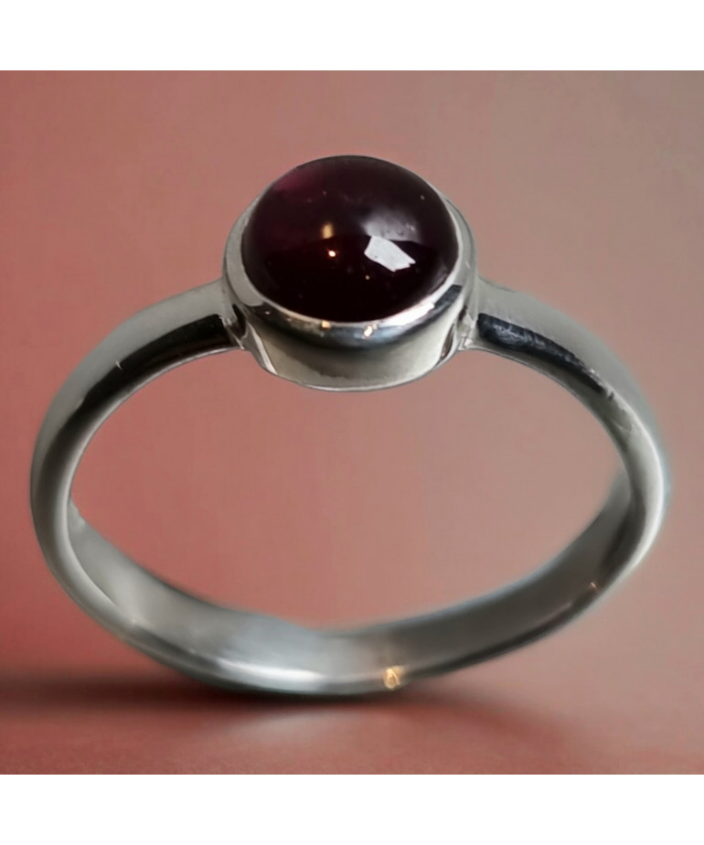 Bague Grenat Argent 925 Taille 55