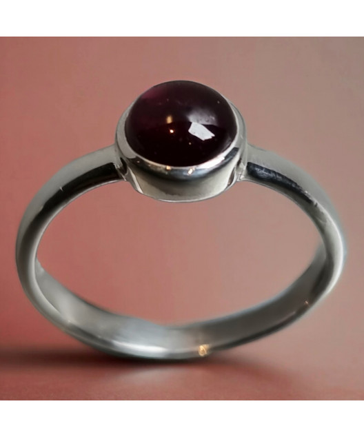 Bague Grenat Argent 925 Taille 55