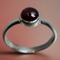 Bague Grenat Argent 925 Taille 55