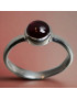 Bague Grenat Argent 925 Taille 55