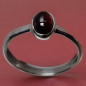Bague Grenat Argent 925 Taille 57