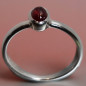 Bague Grenat Argent 925 Taille 57