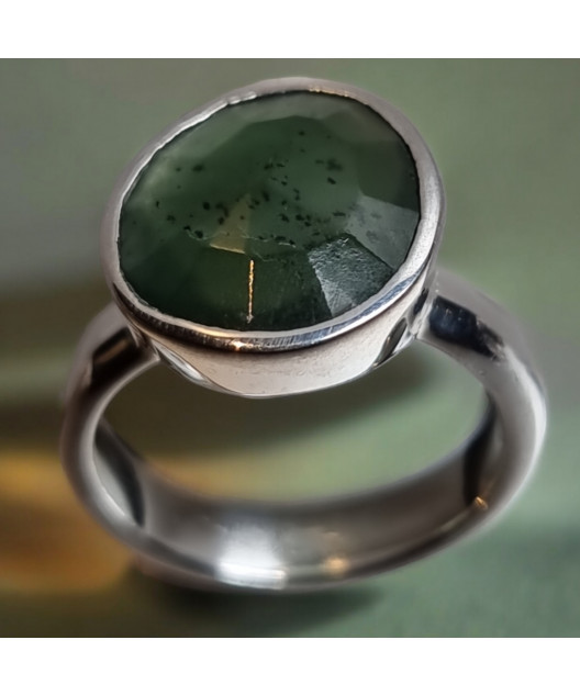 Bague Jade argent 925 Taille 54