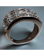 Bague Aigue marine Argent 925 Taille 50