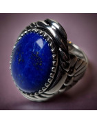 Bague Lapis-lazuli Argent 925 Taille 52