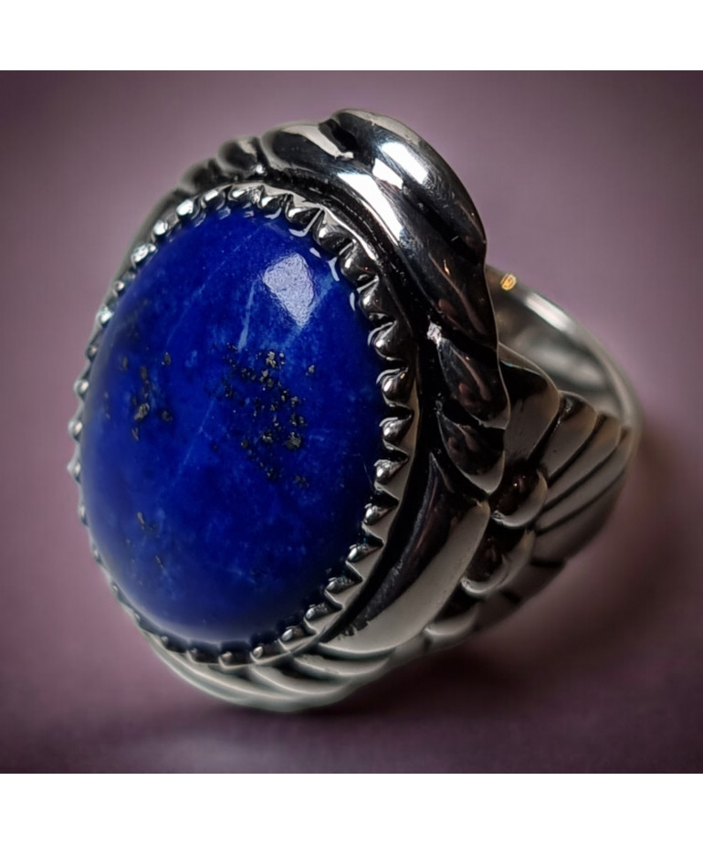 Bague Lapis-lazuli Argent 925 Taille 52