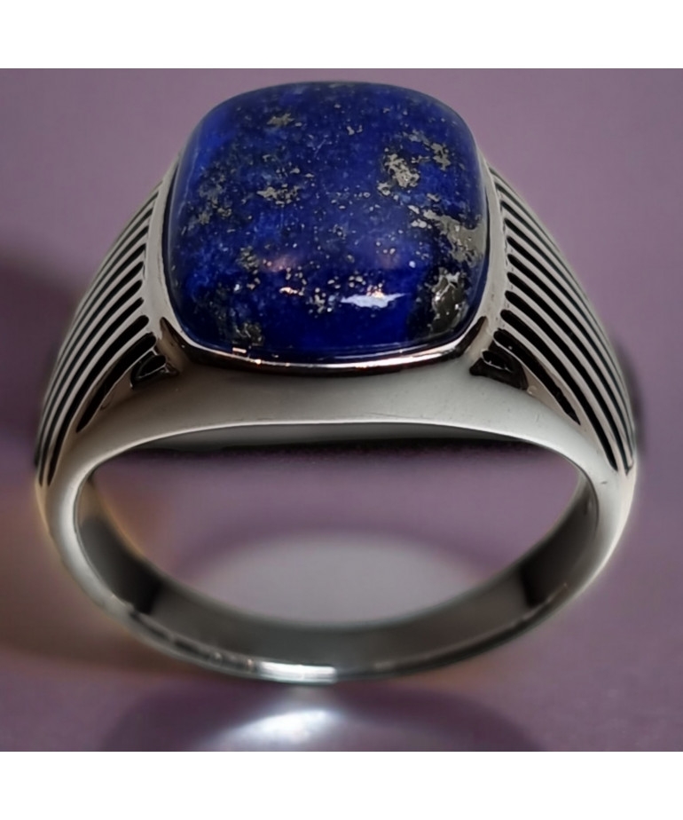 Bague Lapis-lazuli Argent 925 Taille 65