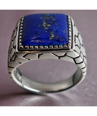 Bague Lapis-lazuli Argent 925 Taille 64