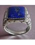 Bague Lapis-lazuli Argent 925 Taille 64