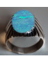 Bague Opale Harlequin Argent 925 Taille 72
